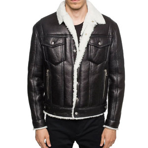 Econex Sports Men's <b>Slim</b> <b>Fit</b> Vintage Thin PU Leather Autumn Eco-Friendly Windproof Moto <b>Jacket</b> Cotton Filled Rivet Turn-down - Product Image 1