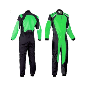 Combinaison de course moto pour homme, manches longues, vert et noir, respirante, pour toutes les saisons - Product Image 1