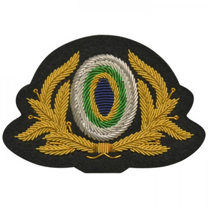 Hand Embroidered Bullion Wire Badges with Sequins Metal Decorations Eco-Friendly Luxury Fashion Customized Badges From Pakistan - Product Image 1