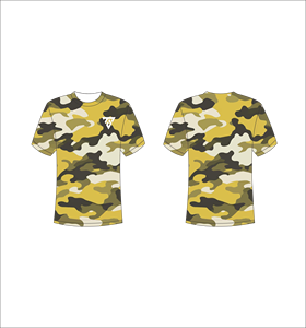 เสื้อยืดลายพรางผู้ชาย แขนสั้น คอกลม ทรงปกติ ระบายอากาศได้ดี ผ้าถักโพลีเอสเตอร์ เสื้อลำลองสไตล์สตรีทแวร์ - Product Image 1