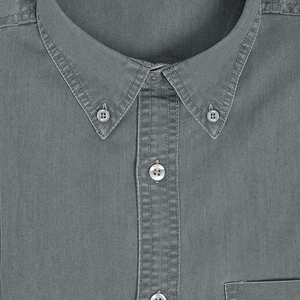 Wholesale Custom Logo Cotton Denim Long Sleeve <b>Patchwork</b> Casual <b>Shirts</b> for Men Sizes Plus 6XL Anti-Wrinkle Breathable Features - Product Image 4