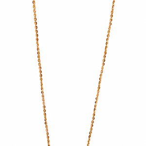 Collar Mangalsutra de Oro Rosa de 14K con Diamante en Forma de Pera y Cuentas Negras, Acabado Pulido, Elegante, Regalo de Boda para Mujer, Joyería Fina - Product Image 3