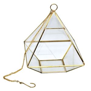 Juego de terrarios modernos de metal y vidrio personalizados en color negro para plantas de interior, suculentas, plantas aéreas y terrarios DIY. - Product Image 3