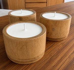 Luxury <b>candle</b> <b>set</b> premium quality handmade bamboo <b>candles</b> for indoor house fragrance decorations - Product Image 1