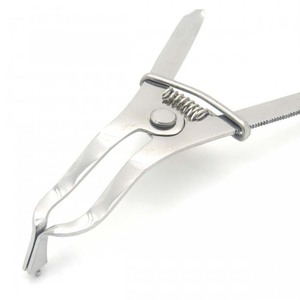 Pinzas para dique de goma dentales, instrumentos de dique de goma, pinzas de dique de goma ligeras de color marfil para colocación restaurativa - Product Image 4