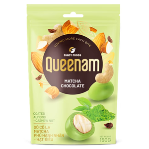 โรงงานขายส่งโดยตรง รับผลิตช็อกโกแลตดรากีแบบ OEM/ODM ฮาลาล ช็อกโกแลตมัทฉะเคลือบอัลมอนด์และเม็ดมะม่วงหิมพานต์ ขนาด 150 กรัม ขนมขบเคี้ยว - Product Image 1