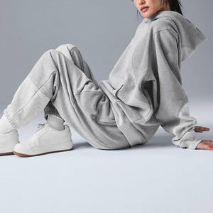 Conjuntos Deportivos Personalizados con Logotipo, Trajes Deportivos Hip Hop de Algodón, Ropa Deportiva Urbana, Conjuntos Deportivos para Mujer de Tallas Grandes, Conjuntos de Sudaderas con Capucha - Product Image 4