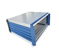 Boîtier de contrôle en aluminium RDEKONO, châssis de serveur, rail de subrack Compacpro, armoire électrique industrielle blindée avec poignée