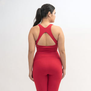 Conjunto de Yoga para Mujer, Sin Costuras, de Nailon y Spandex, Secado Rápido y Transpirable, Ropa Deportiva Personalizada con Logotipo Frontal, Venta al Por Mayor - Product Image 6