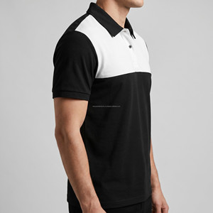 Chemises Polo Homme en Gros, Personnalisables, Manches Courtes, Color Block, Décontractées, T-Shirt Polo OEM - Product Image 3