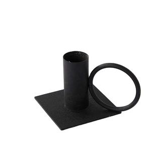 Bougeoir en métal noir mat fabriqué à la main du fournisseur indien pour la décoration d'église de jardin à la maison pour le prix raisonnable de Diwali - Product Image 5