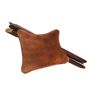 Silla Plegable de Caza de Cuero Genuino de Alta Calidad, Novedad 2026, Portátil, Agradable al Tacto, Asiento Triangular para Acampar al Aire Libre - Product Image 6