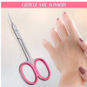 Portable High Quality OEM Curved Stainless Steel Cuticle & <b>Nail</b> <b>Scissors</b> with Steel Handles Autoclavable Right-Handed <b>Nail</b> Art - Product Image 4