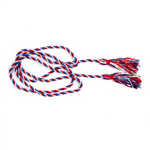 สายคาดเอวสำหรับพระสงฆ์คุณภาพสูงแบบ OEM สีเขียวทอง  ผลิตตามสั่ง เป็นมิตรกับสิ่งแวดล้อม ดีไซน์คลาสสิก สายโพลีเอสเตอร์ถัก 3 เส้น - Product Image 2