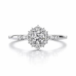 Vintage Art Deco Round Cut Lab Created Diamond Ring for Women 10k 14k 18k Solid Gold Plated Brilliant Cut Trendy Engagement Gift - Product Image 6