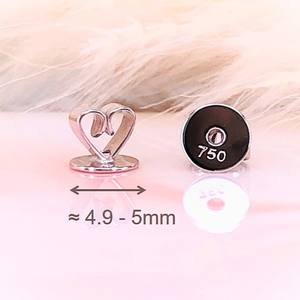 [Sheri Jewels] Pendientes de tuerca clásicos de oro blanco macizo de 18 quilates con diamantes naturales de talla brillante, color F-G, SI1-2, estilo flor para mujer - Product Image 5