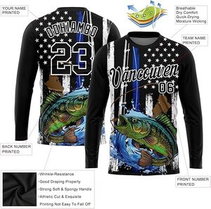 Camisetas de Pesca al por Mayor 2026, Protección Solar UPF 50+, Tallas Grandes, Manga Larga, Deportivas, Transpirables, de Poliéster, Personalizadas - Product Image 3
