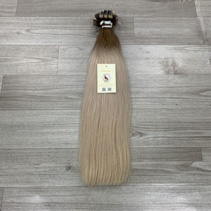 ผมต่อแบบคลื่นสีบลอนด์แบบออมเบรแบบสองชั้นผมต่อแบบ100% - Product Image 5