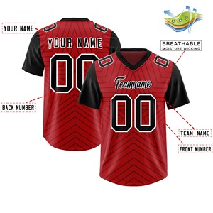 Adult American Football Jersey Spandex Blend Digital Print Custom Color Design Your Own Supplier Premium Performance - Product Image 4