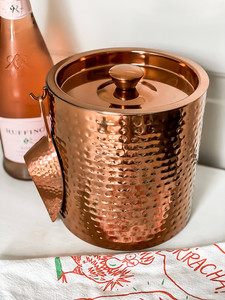 Cubo de Hielo Compacto de Acero Inoxidable con Asa Metálica Resistente, Nuevo Diseño de Enfriador de Doble Nivel para Fiestas al Aire Libre - Product Image 5