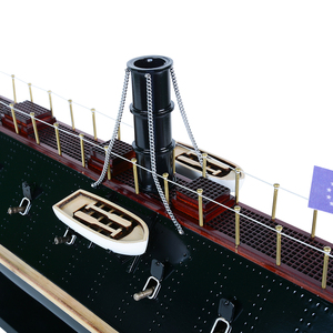 เรือจำลอง B200 - CSS Virginia Civil War ทำจากไม้ งานฝีมือ ของตกแต่งทางทะเล ของสะสมสำหรับนักสะสมเรือเดินสมุทร ของขวัญคริสต์มาส ขนาด 72x17.8x23 ซม. - Product Image 6