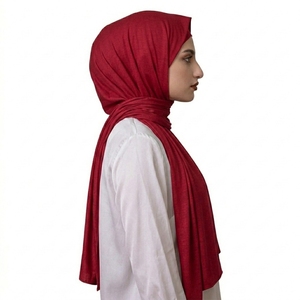 Women's Plain Muslim Hijab Soft Stretch Breathable Quick-Dry Lightweight Long Head Wrap Private Label Manufacturer - Product Image 4