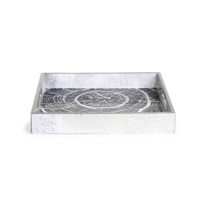 Juego de bandejas de servir de madera modernas más vendidas, bandeja de MDF de tamaño personalizado, bandeja de comida decorativa con estampado de esmalte ecológico para cocina - Product Image 3
