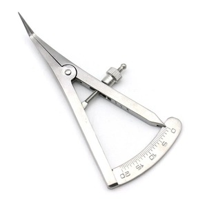 Calibrador de Odontología Quirúrgica Ametrina, Instrumento Médico Quirúrgico de Acero Inoxidable con Cabezal Curvo y Recto, Regla Dental con Escala - Product Image 4