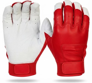 Purple PU Leather Batting <b>Gloves</b> Padded Hook And Loop Closure Unisex Adult Training Ambidextrous - Product Image 5