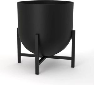Elegant Garden <b>Pots</b> & Planters, Flower <b>Pots</b> & Planters, <b>Large</b> Outdoor Metal Planter with Stand for Beautiful Home - Product Image 2