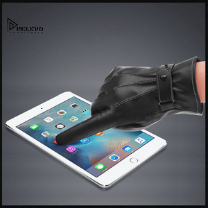 Gants en cuir PU pour homme et femme, imperméables, chauds, pour l'hiver, le cyclisme, la conduite, les motos, avec écran tactile - Product Image 2