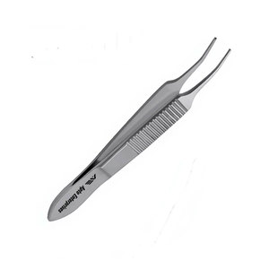 Pinzas Iris 1x2 con Dientes Curvos de 3 Pulgadas, Instrumentos Oftálmicos Manuales para Microcirugía, Acero Inoxidable Quirúrgico de Precisión, Delicado, con Certificación CE - Product Image 3