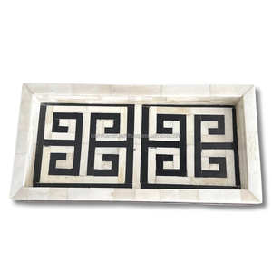 Bandeja para servir huesos naturales de tamaño personalizado hecha a mano para uso doméstico para el té de la tarde y cócteles, servir comida - Product Image 5