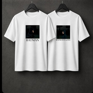 Matching Couple Graphic <b>T</b> <b>Shirts</b> Custom Cute Blue Pink <b>Alien</b> Cartoon Print White Short Sleeve Unisex Crew Neck Casual Streetwear - Product Image 3