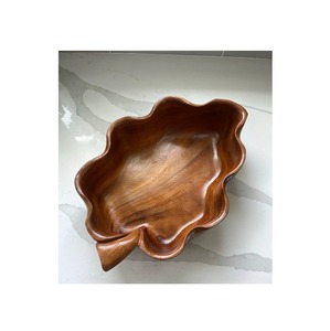 Tazón de madera para servir al por mayor, hecho a mano, de madera maciza, para ensaladas, para la cocina, el comedor y la decoración del hogar. - Product Image 4