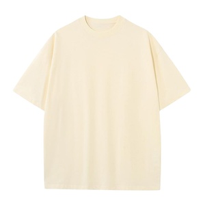Camiseta de algodón 100% peinado de 250g/m2, Camiseta básica lisa en blanco y negro, proveedor de camisetas personalizadas con logotipo OEM - Product Image 1