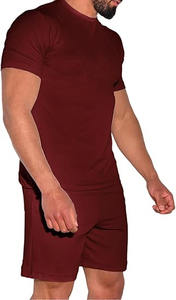 High Quality Summer Custom Logo Cotton <b>Men's</b> <b>Shorts</b> <b>and</b> <b>T</b> <b>Shirt</b> Sets Jogger 2 Piece Set <b>Shorts</b> Set for <b>Men</b> Breathable - Product Image 4