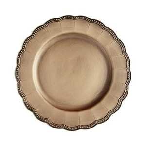 Plato de presentación de metal estilo vintage, redondo, duradero, personalizable en tamaño y diseños, para fiestas. - Product Image 2