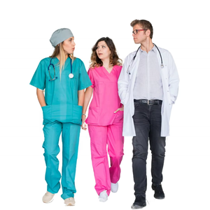 Custom Women Men Stylish Shirt Top Cargo <b>Scrub</b> Pant Short Sleeve Shirt Medical Uniform <b>Scrub</b> <b>Sets</b> - Product Image 2