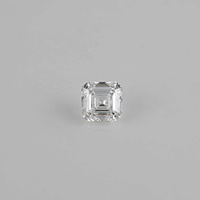 Anillo y Pendientes con Diamante Cultivado en Laboratorio, Corte Asscher, Excelente Color E, Claridad VS2, Diamante Suelto, Certificado IGI N.N. Exportaciones en Oferta