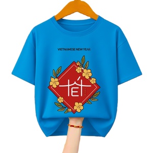 Camiseta de Mujer 100% Algodón, Cuello Redondo, Manga Corta, Tejido de Sarga, Transpirable, Ecológica, Informal/Playera, con Estampado Gráfico Azul - Product Image 2