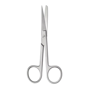 กรรไกรผ่าตัดเกรดพรีเมียม สแตนเลสสตีล ใช้ซ้ำได้ แบบตรงและโค้ง คม/ทื่อ สำหรับผ่าตัดเย็บแผล อุปกรณ์ผ่าตัด - Product Image 1