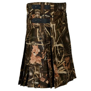 Kilt tactique écossais pour hommes, kilt utilitaire, design camouflage personnalisé, Highland 2026 - Product Image 4