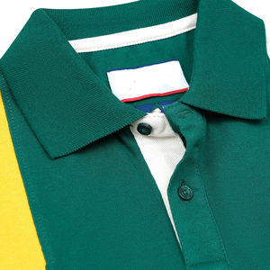 Men's Short Sleeve Color Blocked <b>Polo</b> Shirt Regular Fit Casual Green Yellow <b>White</b> Pique Knitted - Product Image 6
