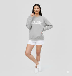 Sweat-shirt décontracté pour femme en molleton tricoté épais OEM, col montant, hiver, logo brodé personnalisé sur le devant, haute qualité - Product Image 1