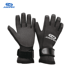 Gants de plongée AROPEC en néoprène Kevlar 3 mm, anti-abrasion, résistants aux coupures, avec velcro réglable pour la pêche sous-marine et les secours - Product Image 1
