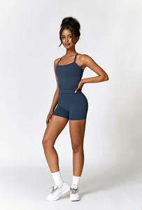 Two Piece Yoga Workout Sets For Women Tank Top Matching High Waist <b>Booty</b> Lifting Shorts Gym Yoga Active Wear Outfits - Product Image 4