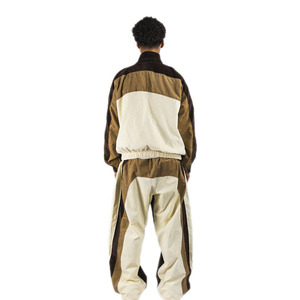 Conjunto Deportivo Cortavientos para Hombre, Chaqueta con Cierre Completo y Pantalones Deportivos, Bloques de Color, Poliéster - Product Image 4