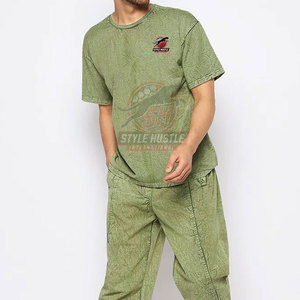 Camiseta de Algodón 100% para Adultos, Lavado Ácido, Transpirable, Manga Corta, Camiseta de Verano de Alta Calidad - Product Image 5