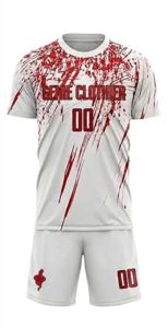 Fabricant d'uniformes de football, logo personnalisé, design imprimé, short respirant, nouvelle arrivée, nom d'équipe personnalisé, service OEM - Product Image 3